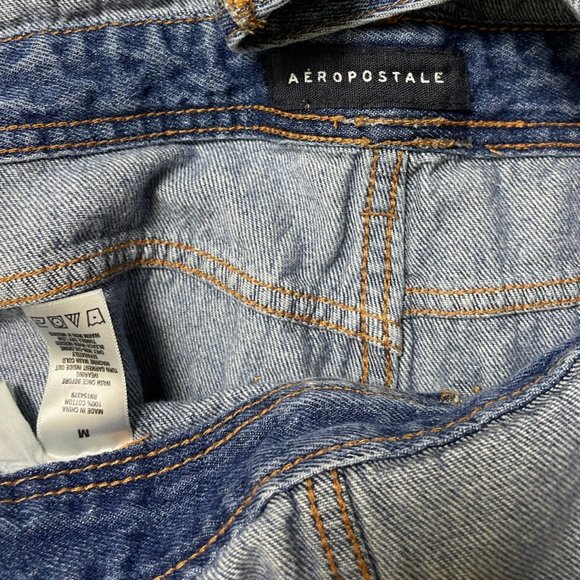 ⭐️ Distressed Denim Farmhouse Modern Minimalist Chic Glam Overalls Jumpsuit - Picture 4 of 5